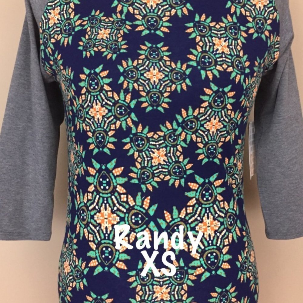 LuLaRoe Randy Baseball T new with tags